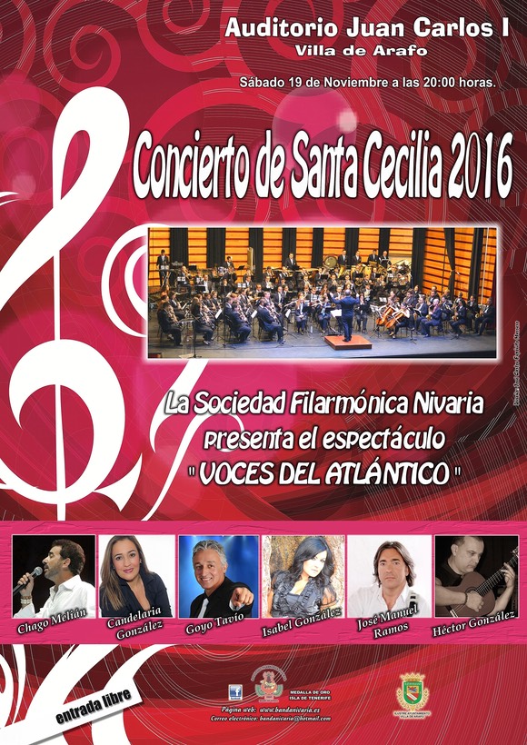 CARTEL CONCIERTO SANTA CECILIA 2016